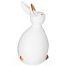 Фигурка декоративная "кролик интерьерный малый", 18*9*10см, цвет: белый-золото Lefard (169-796)