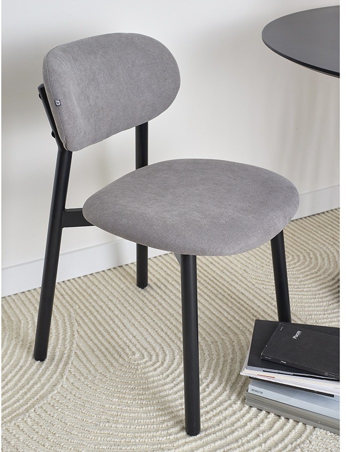 Стул round, рогожка, дымчато-серый (77339)