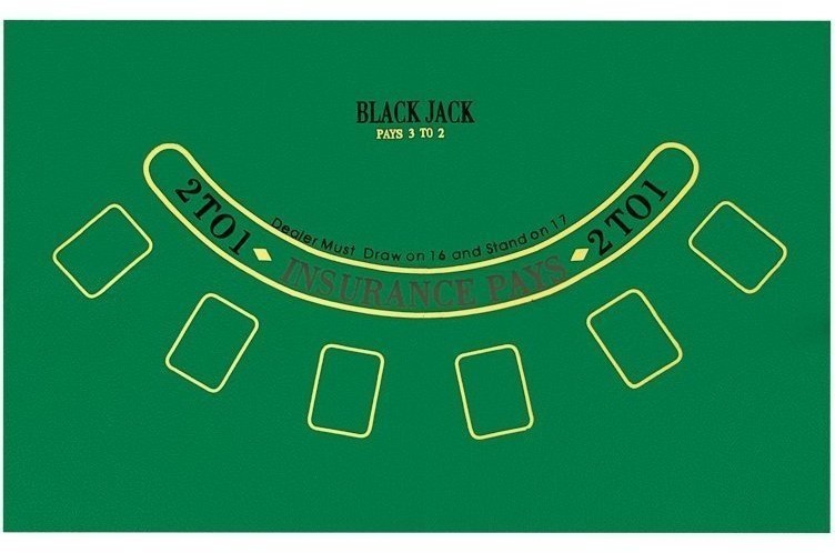 Сукно для покера и блэк-джека (90х60см) (31230)