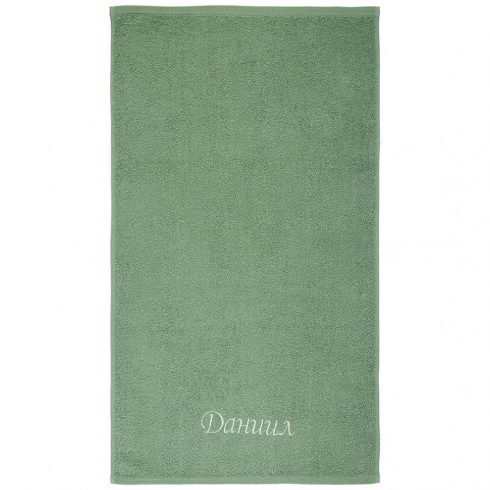 Полотенце махровое 50х90см "даниил" , 100% хлопок , зелёный SANTALINO (850-111-27)