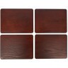 Creative Tops Набор из 4 подставок Wooden brown 29x21 5225817