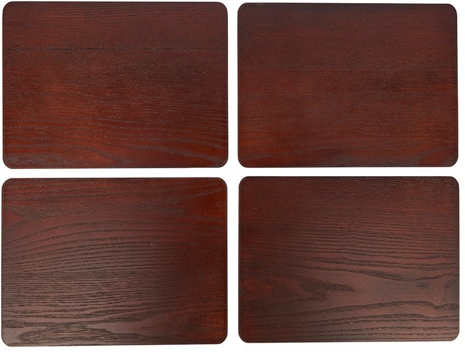 Creative Tops Набор из 4 подставок Wooden brown 29x21 5225817