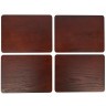 Creative Tops Набор из 4 подставок Wooden brown 29x21 5225817