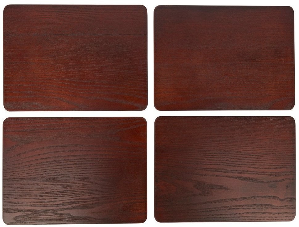 Creative Tops Набор из 4 подставок Wooden brown 29x21 5225817