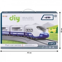 Железная дорога для детей &quot;Мой город, 64 предмета&quot;, на батарейках (G201-011)