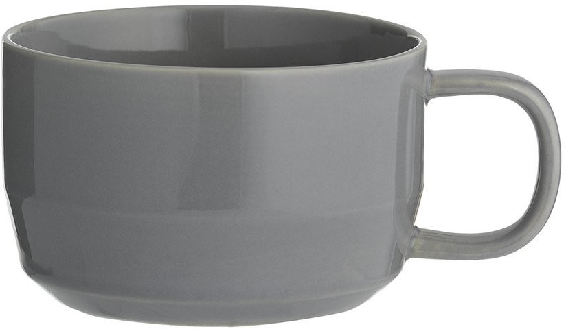 Чашка для каппучино cafe concept 400 мл темно-серая (68522)