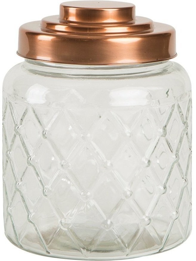 T&G Ёмкость для хранения Glass Jars Lattice 2600ml 13106