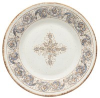 Тарелка SD241-WBL(EVP241-01122B)СНЯТО, керамика, beige, blue, CASAFINA BY COSTA NOVA