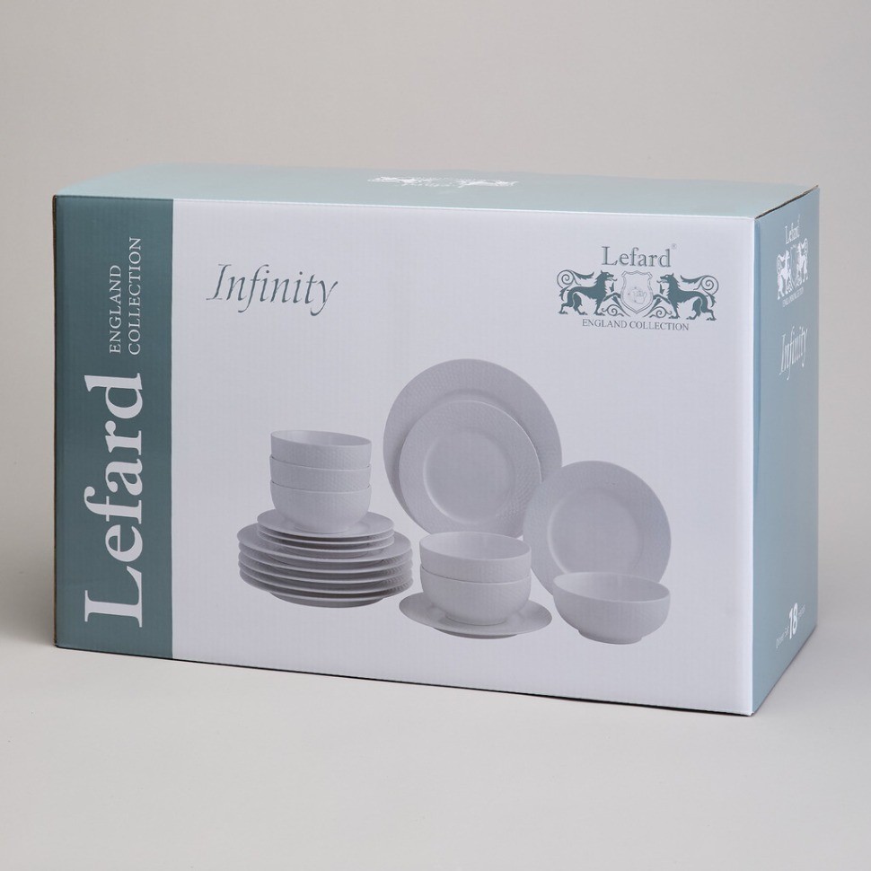 Набор посуды обеденный lefard "infinity" на 6 пер. 18 пр. (171-301)