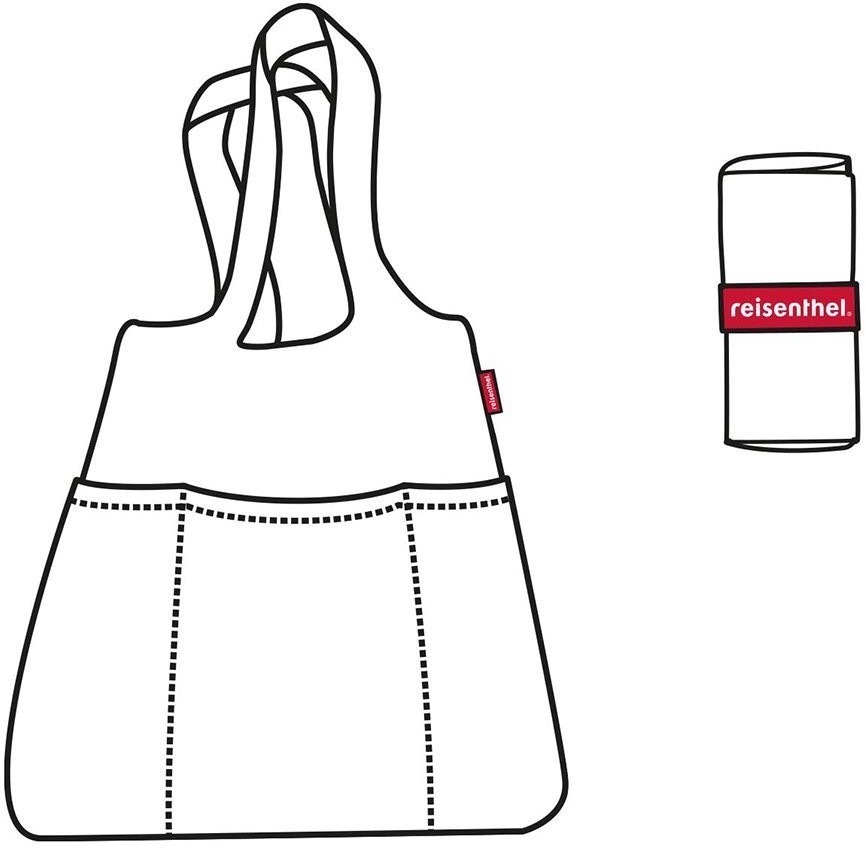 Сумка складная mini maxi shopper plus bicolor оранжевая-розовая (73450)