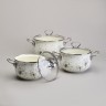 Набор кастрюль эмалированный, серия "dandelion" 6пр. 2,0/2,8/3,8л диа.18/20/22см Agness (943-105)