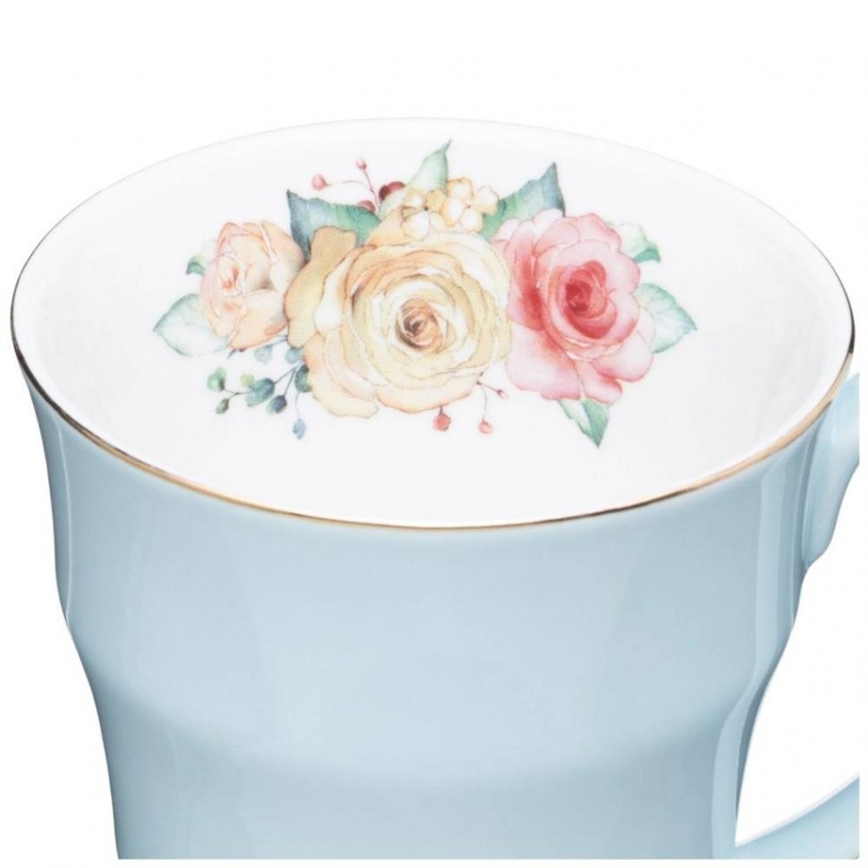 Кружка lefard "времена года" 350 мл голубая (760-687)