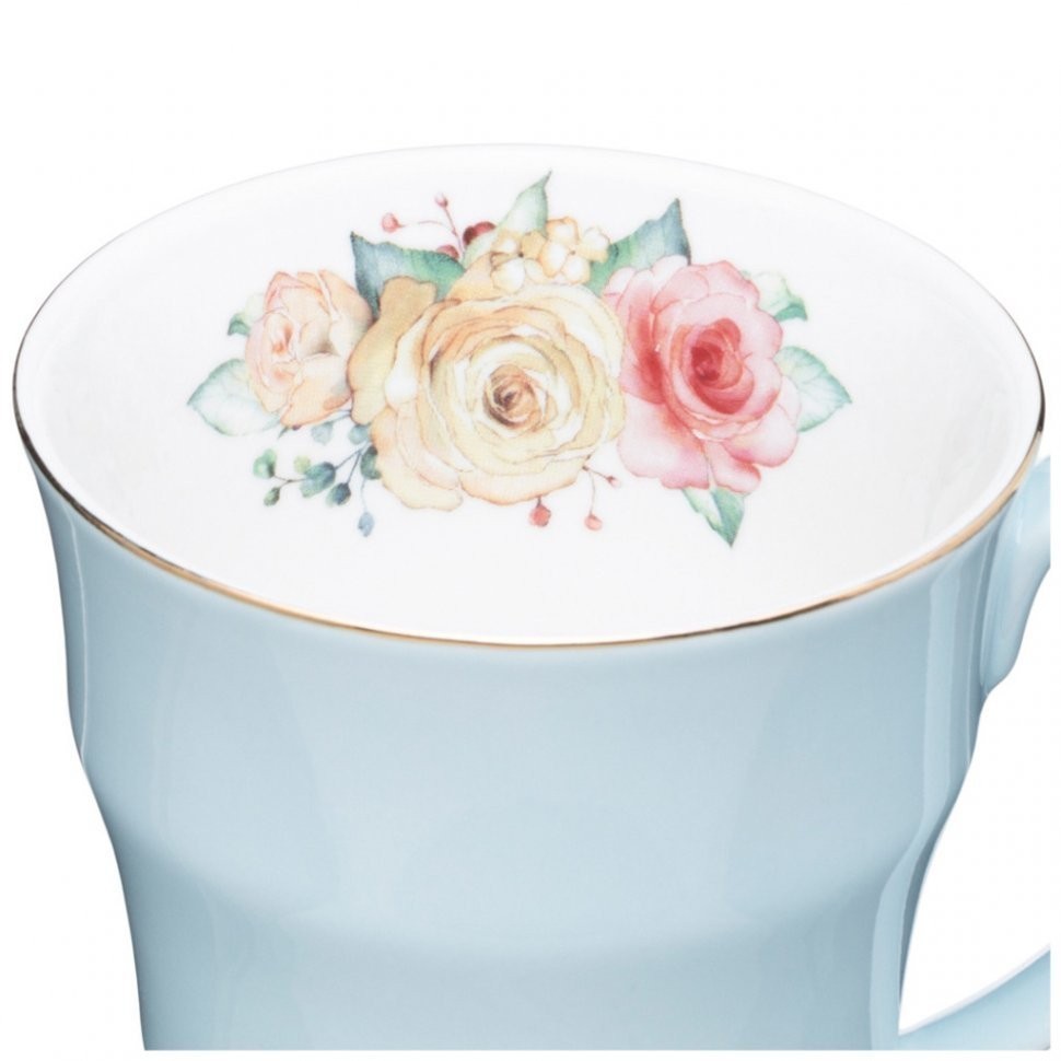 Кружка lefard "времена года" 350 мл голубая (760-687)