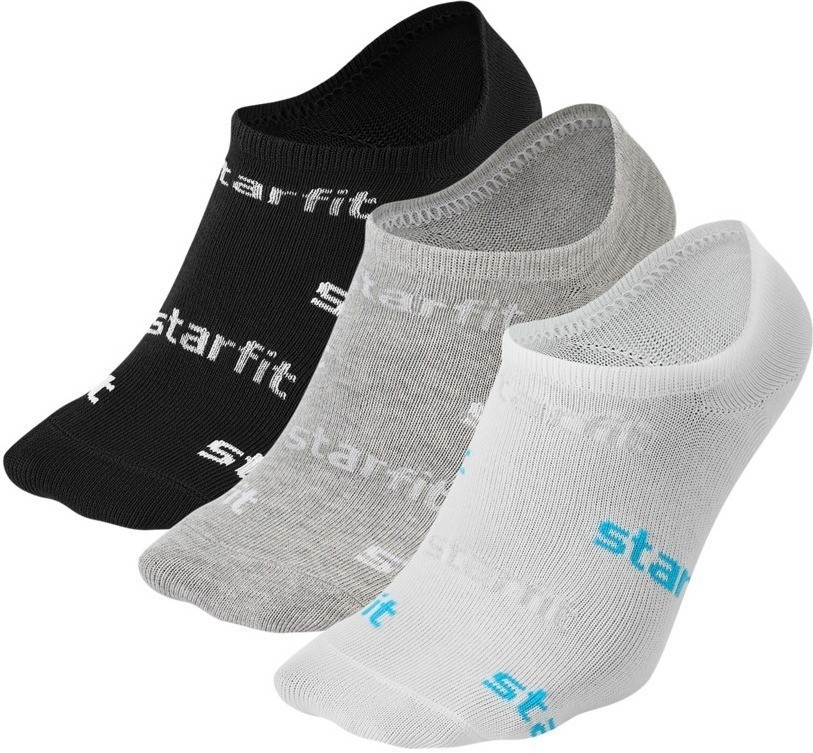 Носки спортивные Starfit Street, мультиколор, р. 39-42, 3 пары (2126350)