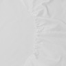 Простыня на резинке из плотного сатина белого цвета из коллекции essential, 180х200х30 см (77164)