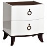 Тумбочка белая, коричневая столешница 55,5х45,5х62 (TT-00000712)