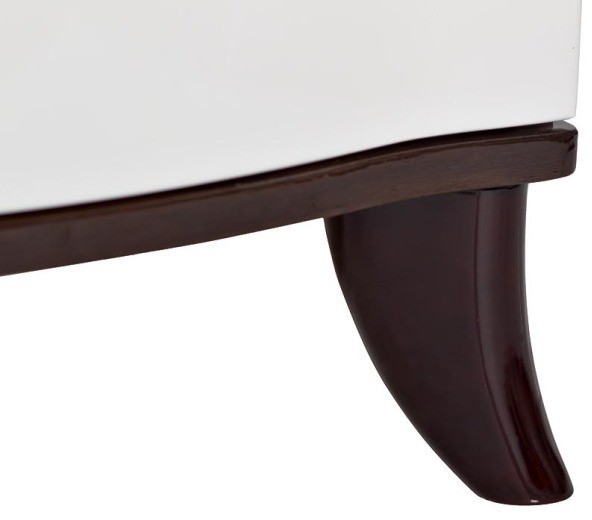 Тумбочка белая, коричневая столешница 55,5х45,5х62 (TT-00000712)