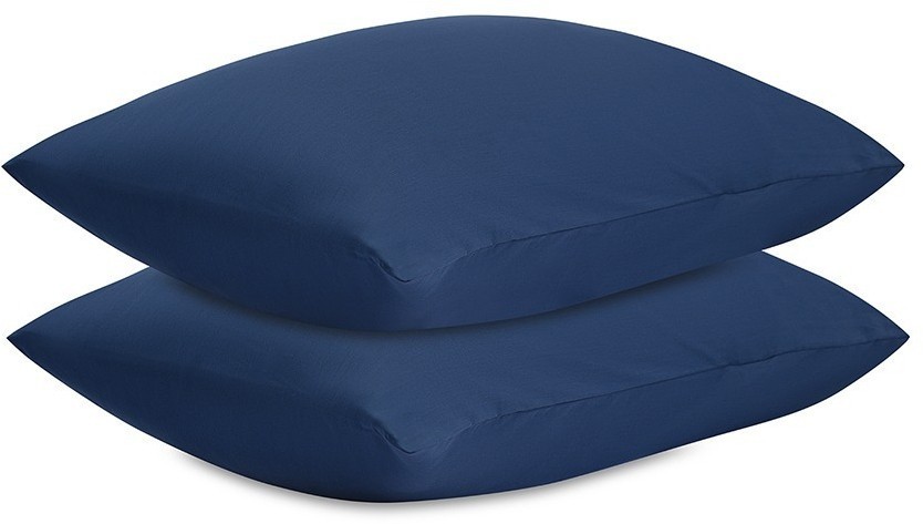 Комплект постельного белья из премиального сатина темно-синего цвета из коллекции essential, 200х220 см (77124)