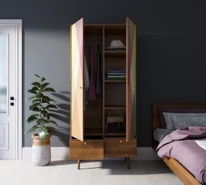 Шкаф двухстворчатый Berber принт 16 арт BB16/Print_16-ET