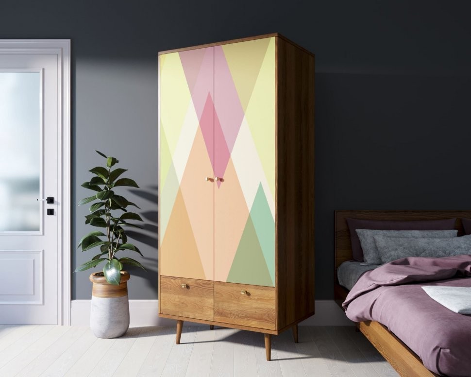 Шкаф двухстворчатый Berber принт 16 арт BB16/Print_16-ET