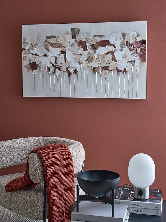 Панно декоративное fleur, 70х120 см, бежевое (78819)