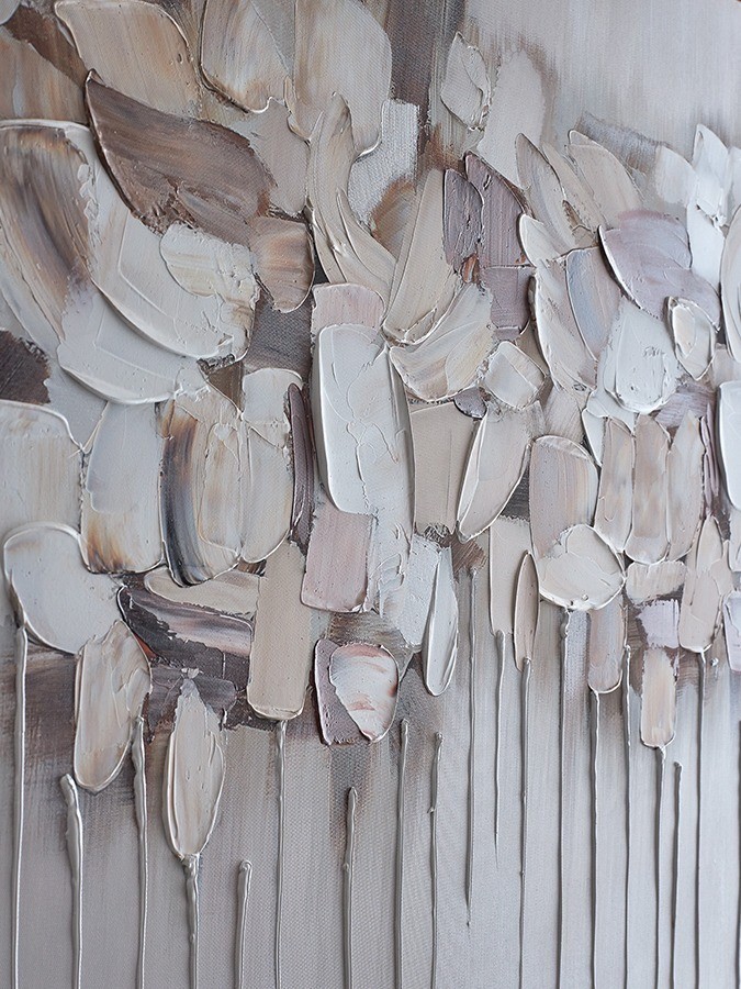 Панно декоративное fleur, 70х120 см, бежевое (78819)