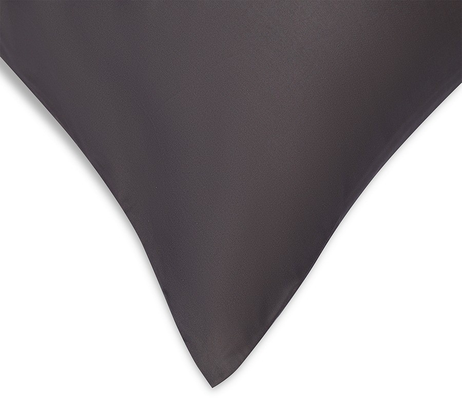 Набор наволочек из премиального сатина темно-серого цвета из коллекции essential, 70х70 см (78473)