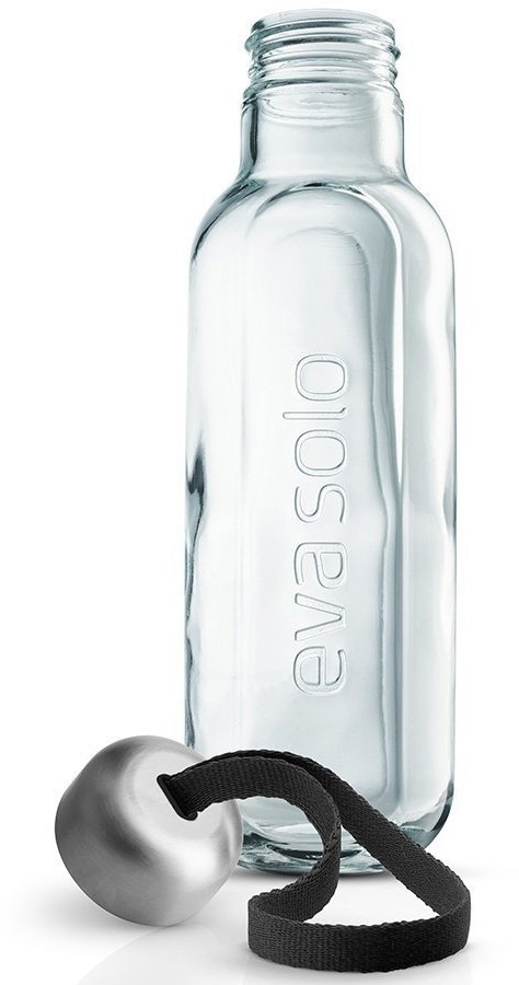 Бутылка, 500 мл, переработанное стекло, черная (72801)