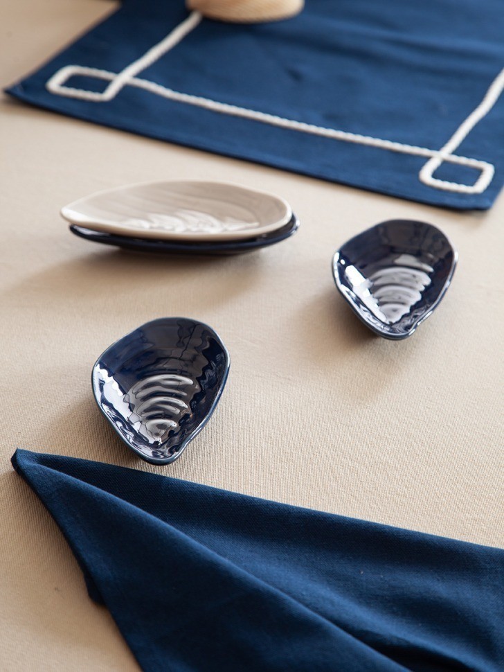 Набор для сервировки oyster shell серого цвета из коллекции sea treasures (78784)