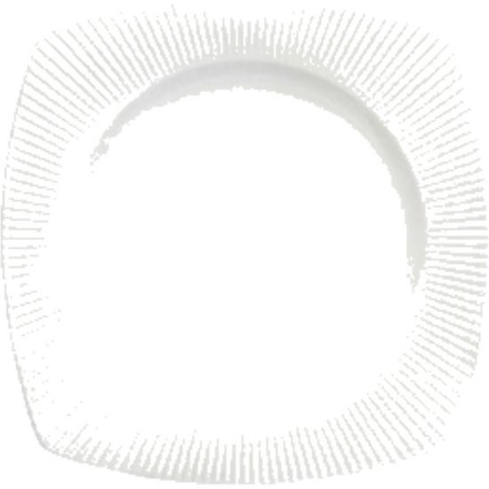 Тарелка квадратная S0513, 21.5 см, фарфор, white