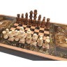 Шахматы + нарды + шашки "Сирия Львы" малые (64175)