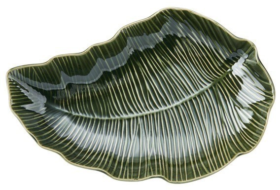 Блюдо сервировочное Mikasa Jardin GREEN в форме листа, 31,5 см MKJDDISHLEAF