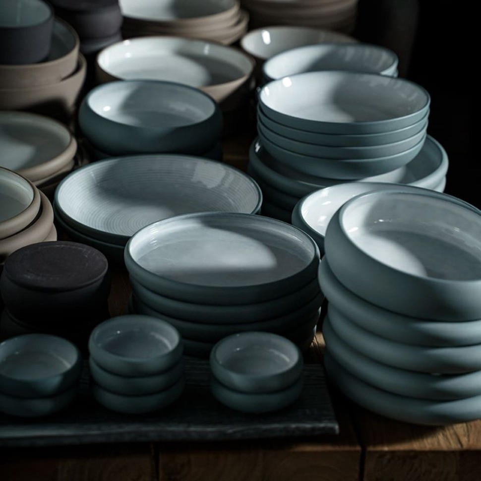 Тарелка E733-O-06004/8, 20, керамика, gray, ROOMERS TABLEWARE
