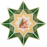 Блюдо-звезда lefard "дед мороз" 17х4 см зеленое Lefard (85-1625)
