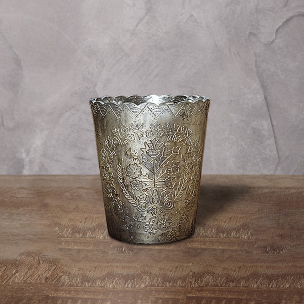 Подсвечник Ksa/5463, 13, стекло, silver burn, ROOMERS FURNITURE