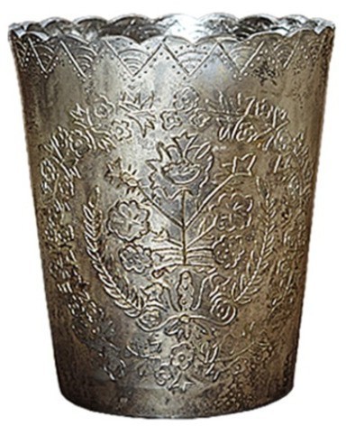 Подсвечник Ksa/5463, 13, стекло, silver burn, ROOMERS FURNITURE