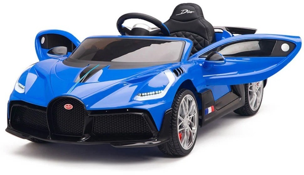 Детский электромобиль Bugatti Divo (синий, 12V) - HL338