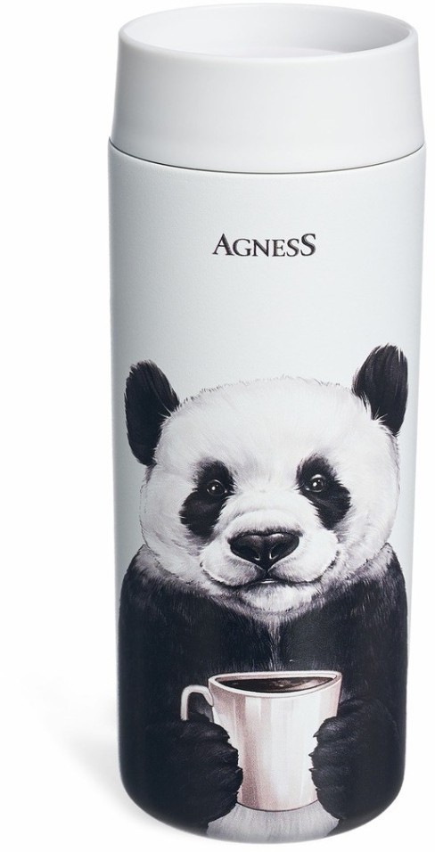 Термокружка panda 350 мл, колба нерж.сталь 18/10 Agness (798-115)