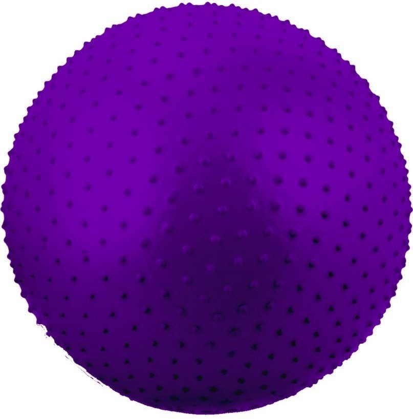 Мяч гимнастический массажный GB-301 антивзрыв, фиолетовый, 65 см (129932)