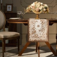 Дорожка  &quot; royal garden&quot; 40х146см ,белый ,100% хлопок ,твил с пропиткой Lefard (850-754-3)