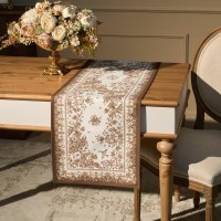 Дорожка  &quot; royal garden&quot; 40х146см ,белый ,100% хлопок ,твил с пропиткой Lefard (850-754-3)