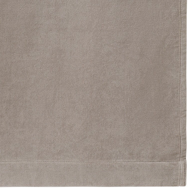 Штора из хлопкового бархата серого цвета из коллекции essential, 150х290 см (76956)