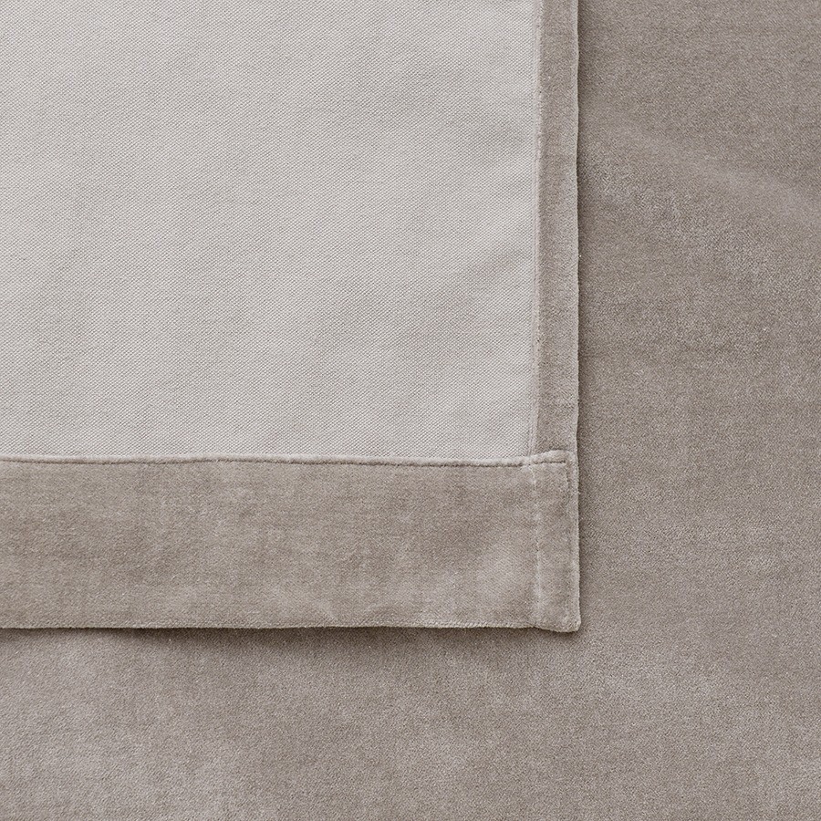 Штора из хлопкового бархата серого цвета из коллекции essential, 150х290 см (76956)