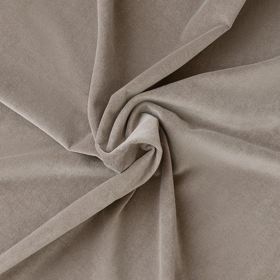 Штора из хлопкового бархата серого цвета из коллекции essential, 150х290 см (76956)