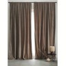 Штора из хлопкового бархата серого цвета из коллекции essential, 150х290 см (76956)
