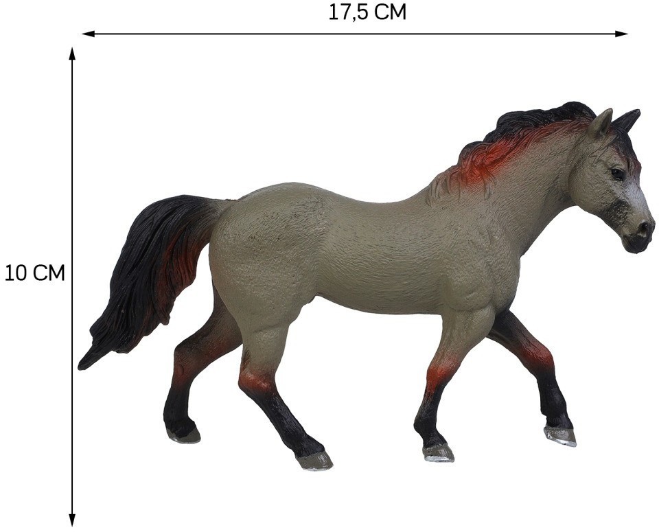 Фигурки животных серии "Мир лошадей": Лошадь, фермер, ограждение, вилы (набор из 5 предметов) (MM214-317)