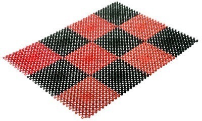 Грязезащитный коврик Vortex Травка 42х56 см черно-красный 23006 (63021)