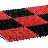Грязезащитный коврик Vortex Травка 42х56 см черно-красный 23006 (63021)