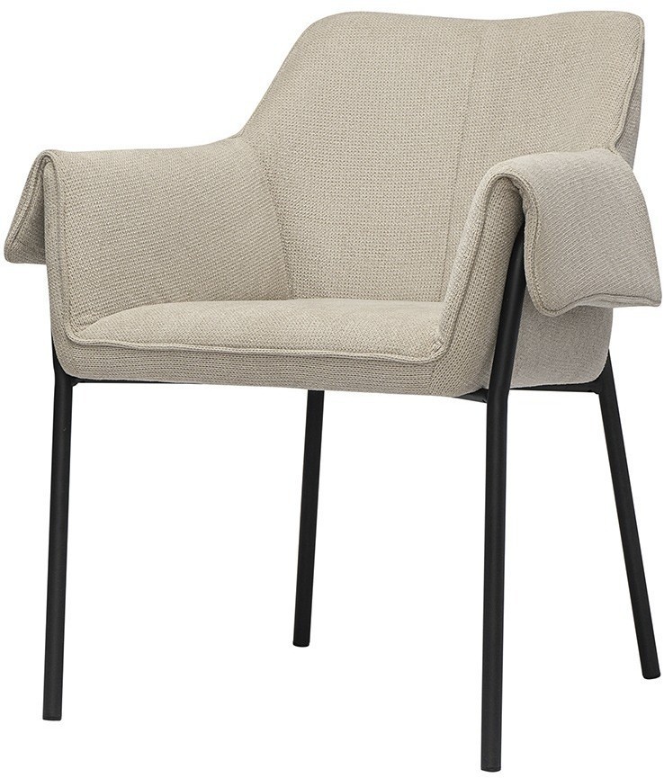 Стул aline, шенилл, серо-бежевый/черный (76937)