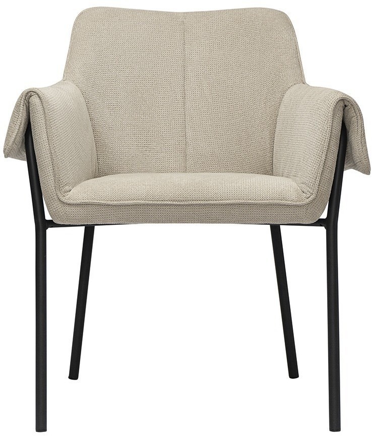 Стул aline, шенилл, серо-бежевый/черный (76937)